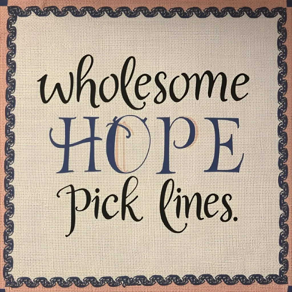 Wholesome Hope Pick Up Lines