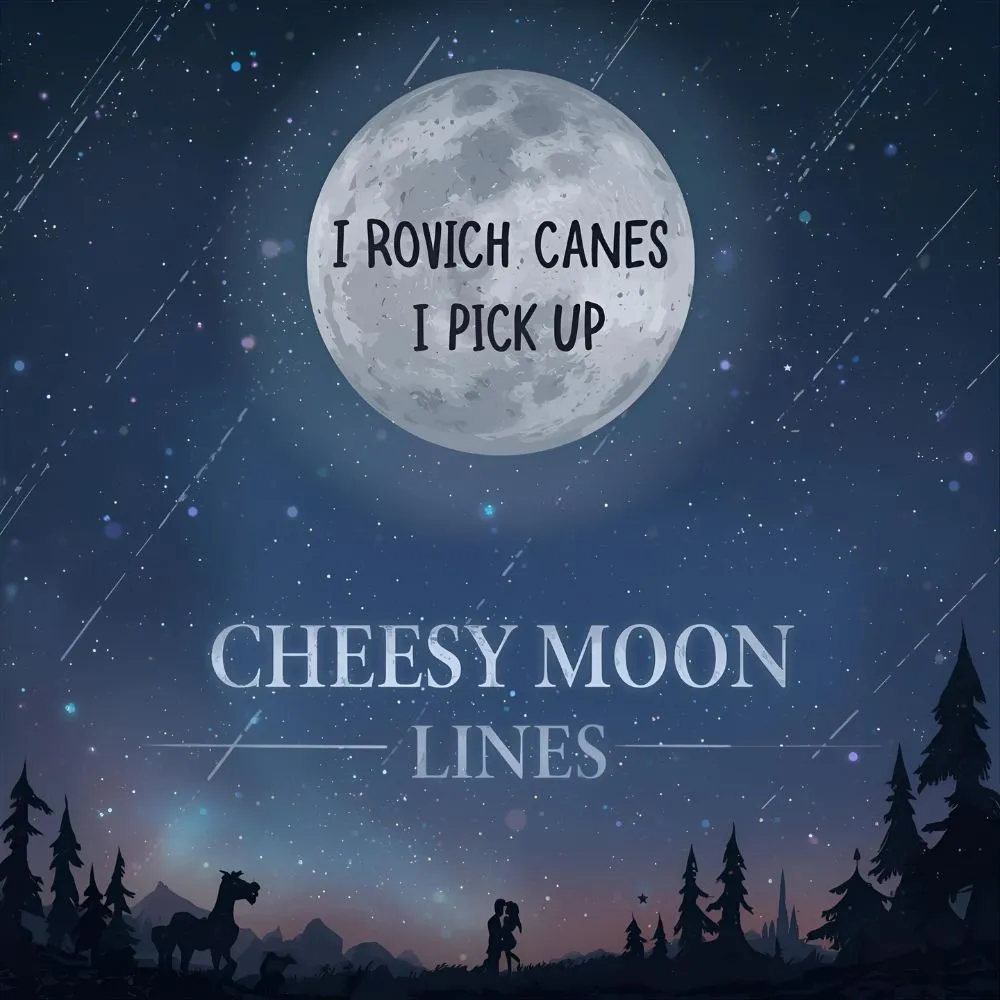Cheesy Moon Pick Up Lines