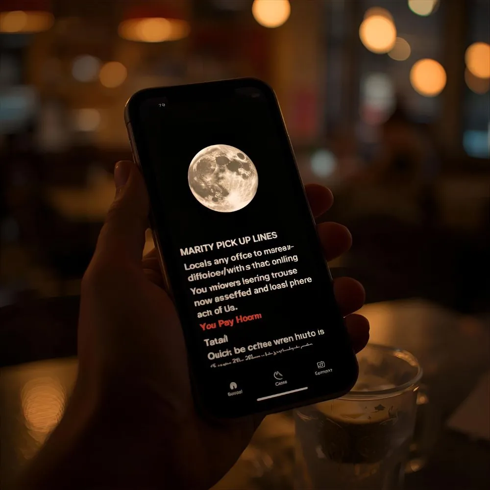 Moon Pick Up Lines for Dating Apps