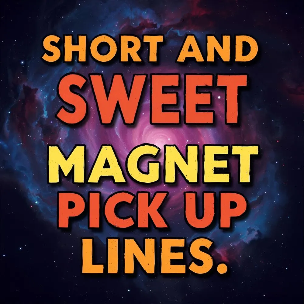Short and Sweet Magnet Pick Up Lines