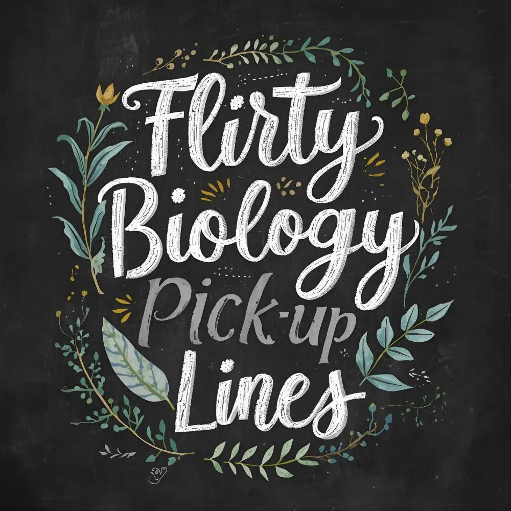 Flirty Biology Pick Up Lines