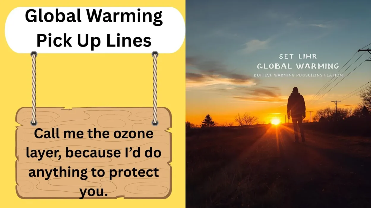 Global Warming Pick Up Lines