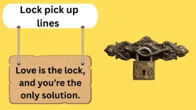 Lock pick up lines