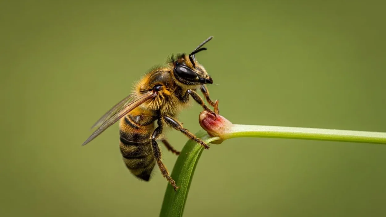 what does a bee sting look like