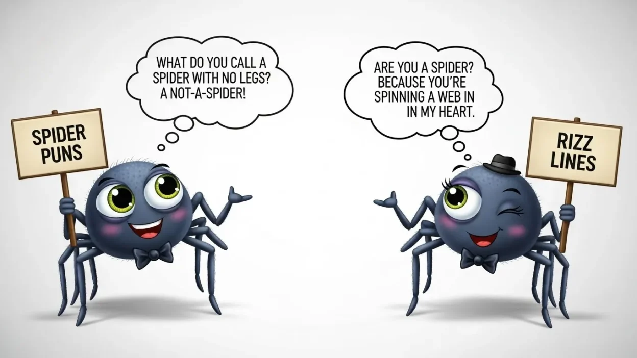 Spider Puns and Rizz Lines