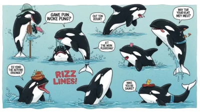 Orca Puns and Rizz Lines