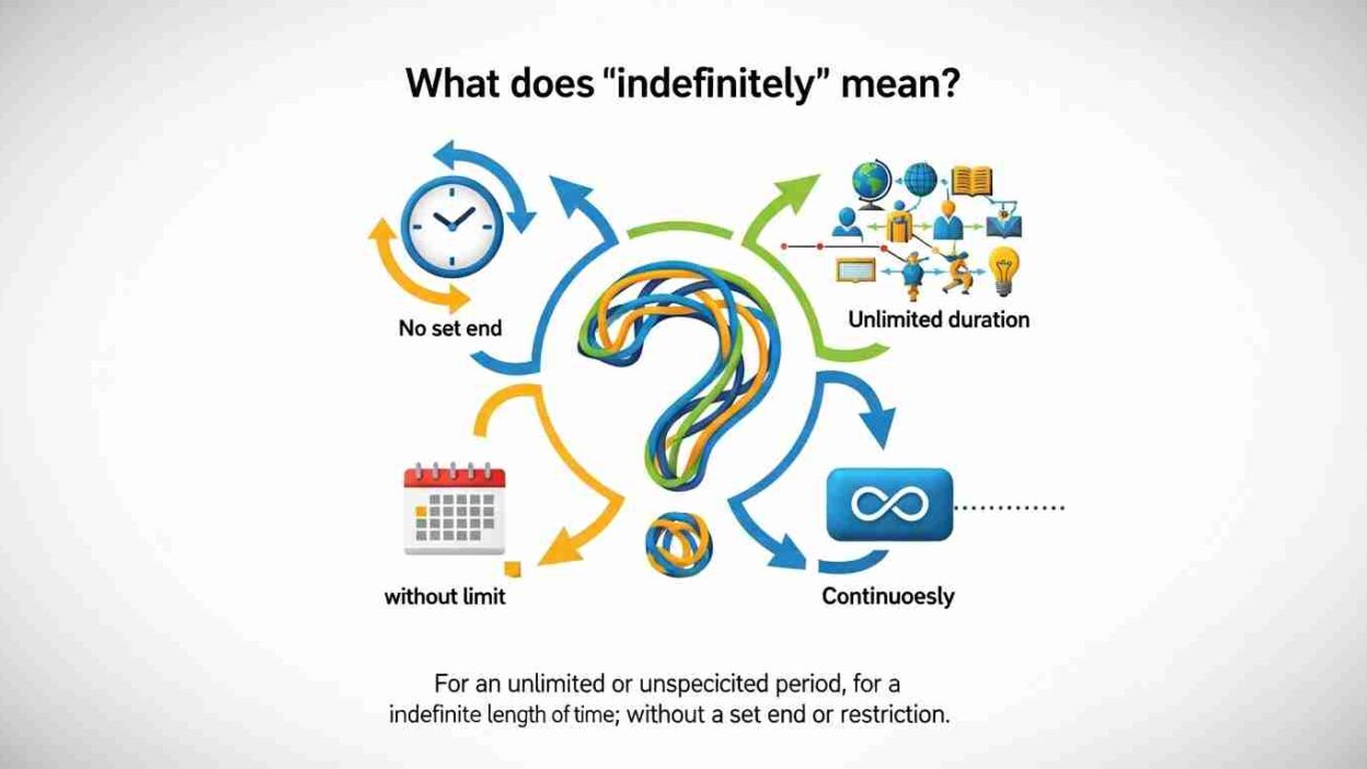 what does indefinitely mean