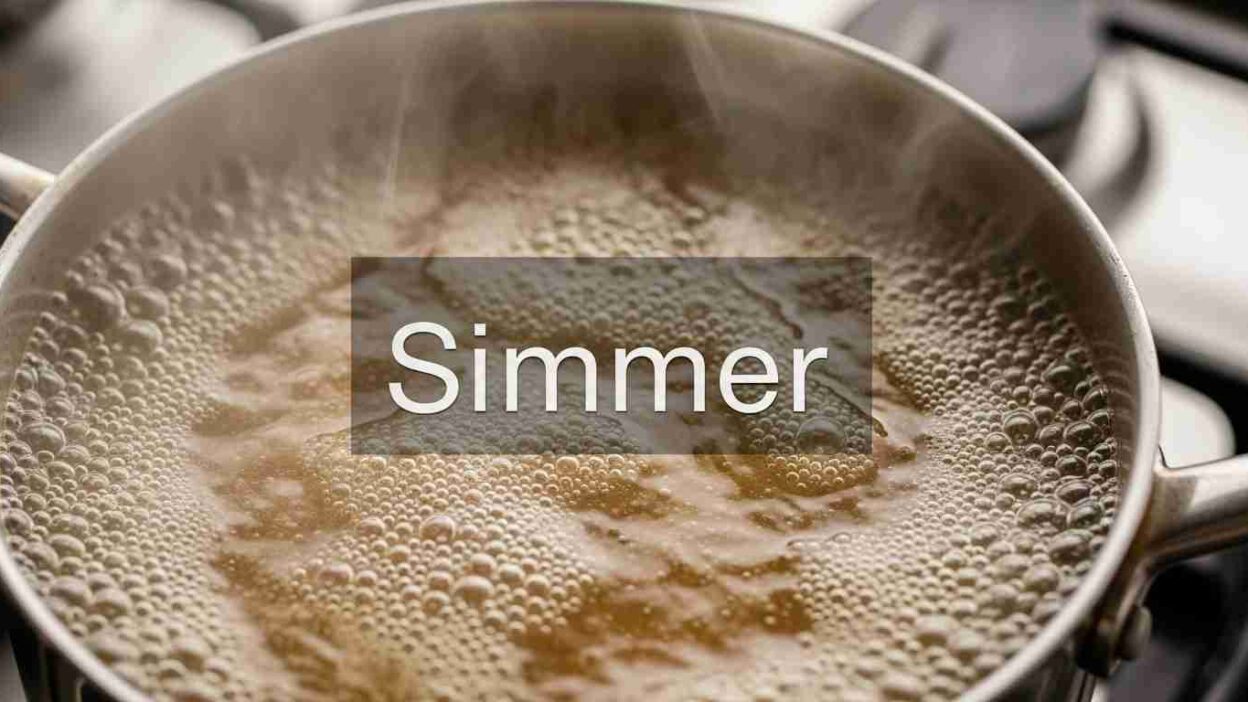 what does simmer mean