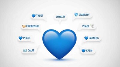 what does blue heart mean