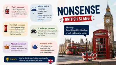 nonsense meaning british slang