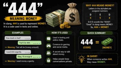444 meaning money
